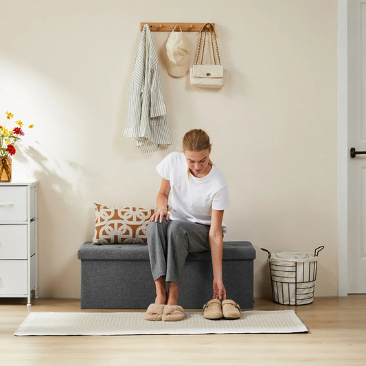 Folding Ottoman with Foam Seats